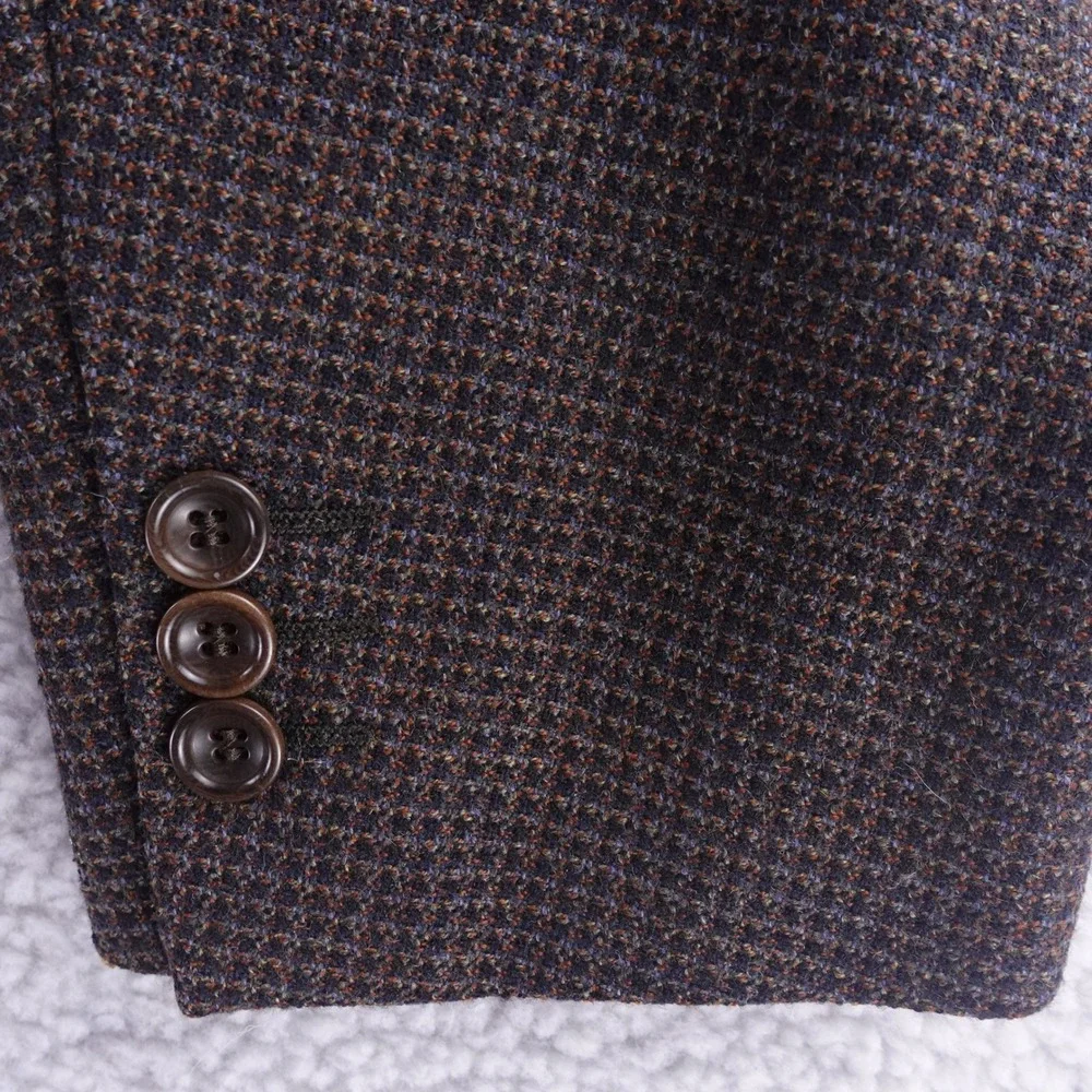 Canali Proposta Mens Brown Textured 100% Virgin Wool Blazer Sport Coat Italy 54R